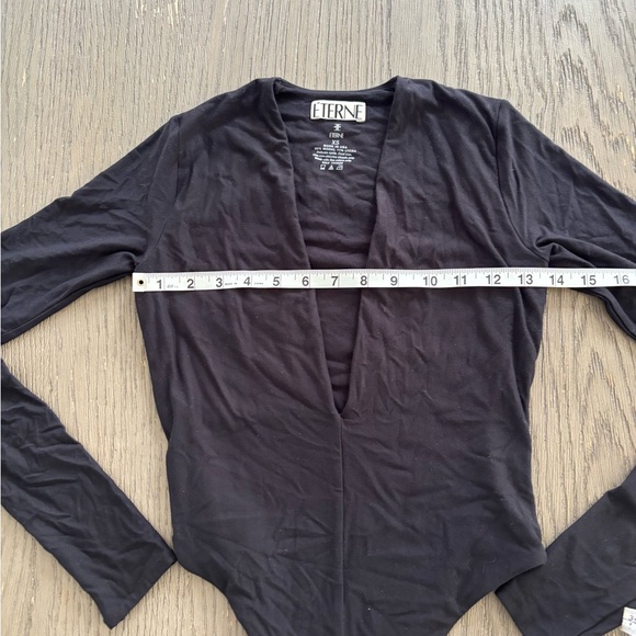 Eterne long Sleeve Deep V Bodysuit - Picture 3 of 10